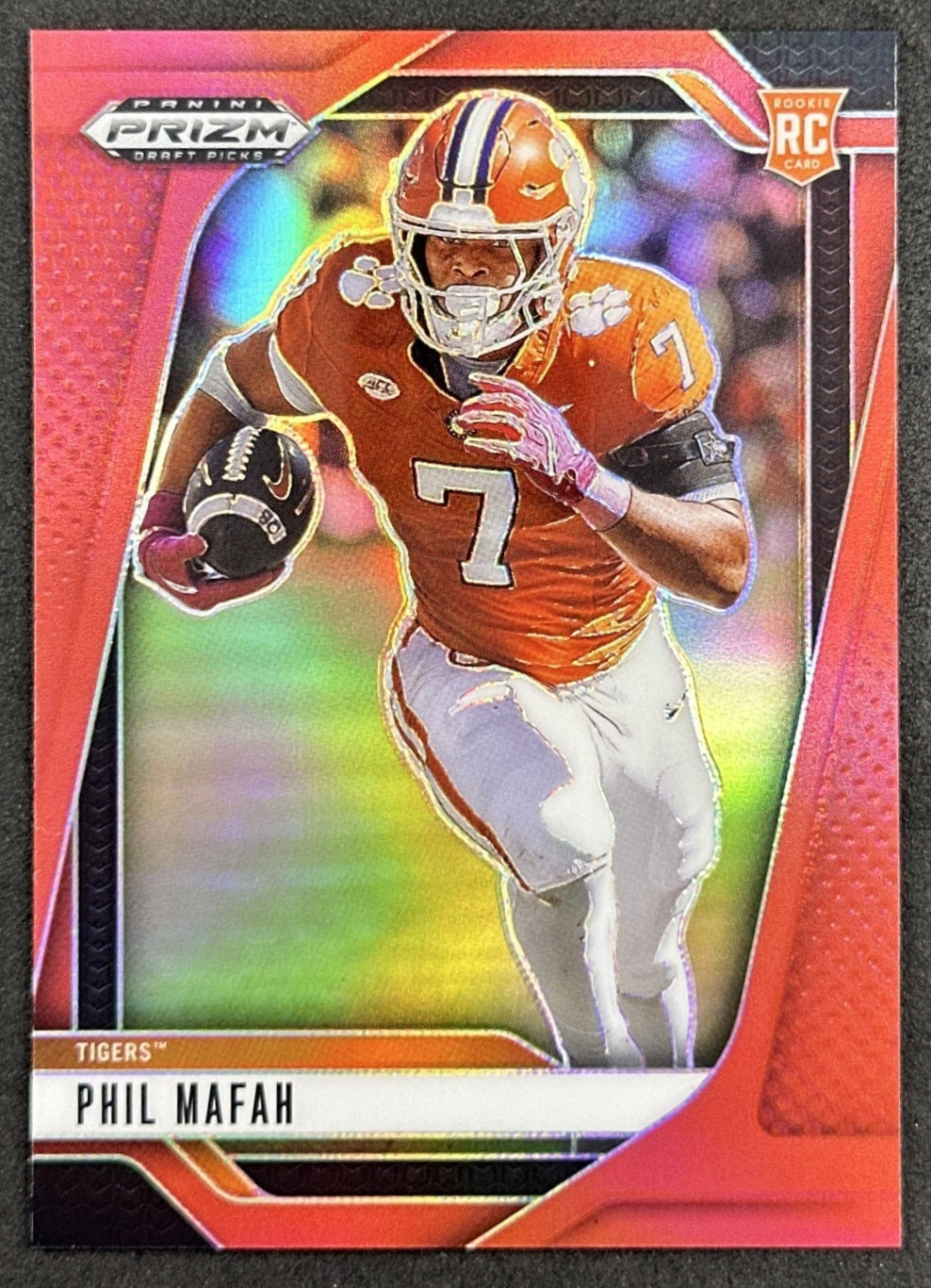 Phil Mafah 2025 Panini Prizm Draft Picks Red /399 cowboys front