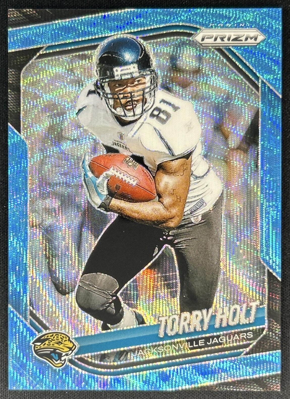 Torry Holt 2025 Panini Prizm Blue Wave /230 Jaguars Front