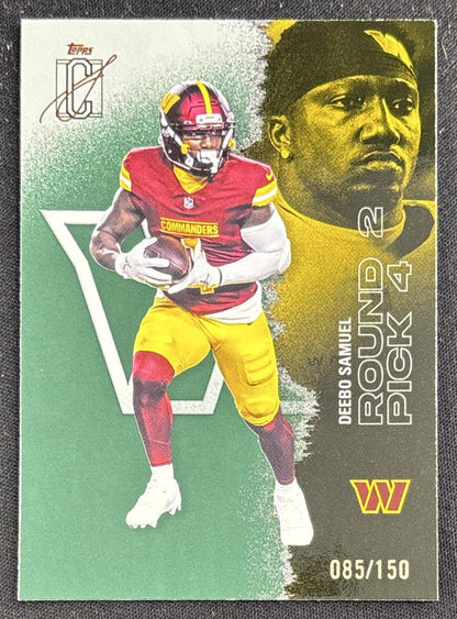 Deebo Samuel 2025 Topps Signature Class Chrome Veteran Green Refractor /150 Commanders