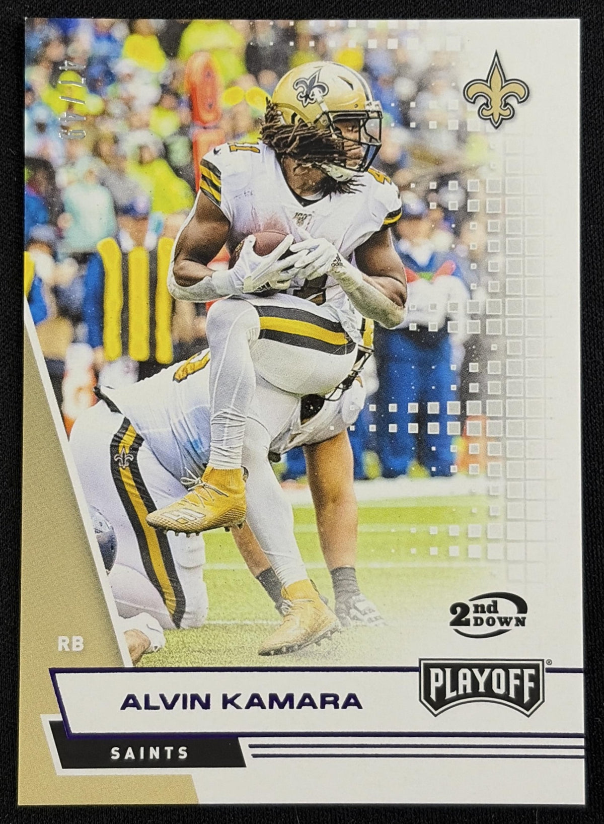 Alvin Kamara 2020 Panini Playoff 2nd Down /49 Saints - front