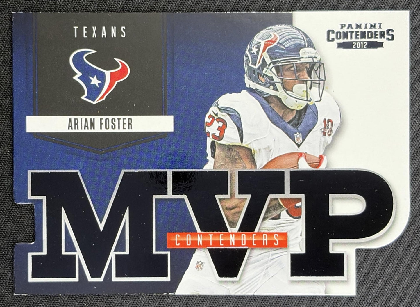 Arian Foster 2012 Panini Contenders MVP Black /50 Texans front