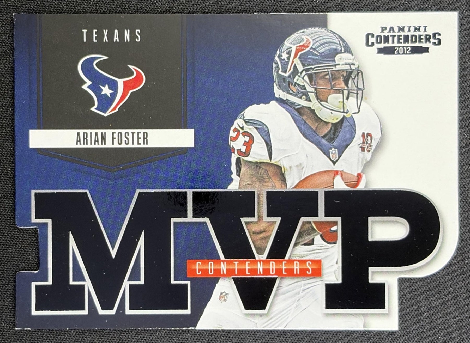 Arian Foster 2012 Panini Contenders MVP Black /50 Texans front