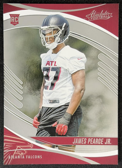 James Pearce Jr. 2025 Panini Absolute Rookies Falcons Sports Trading Card