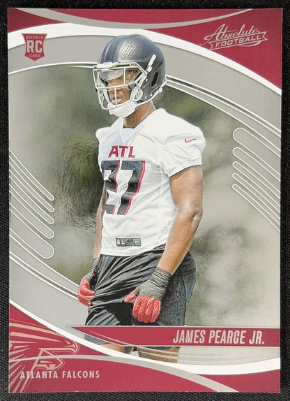 James Pearce Jr. 2025 Panini Absolute Rookies Falcons Sports Trading Card