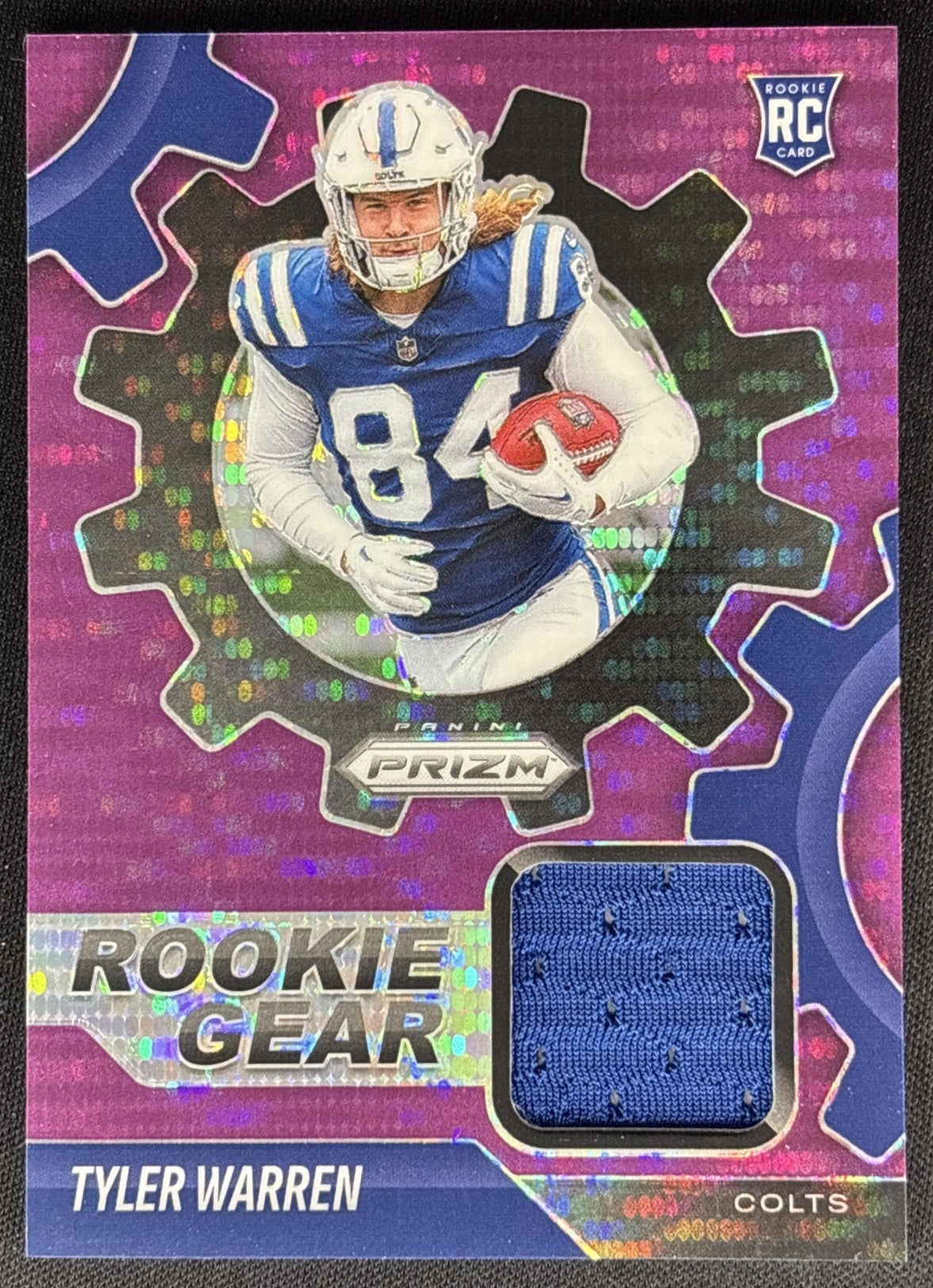 Tyler Warren 2025 Panini Prizm Rookie Gear Purple Pulsar Colts Default Title Sports Trading Cards