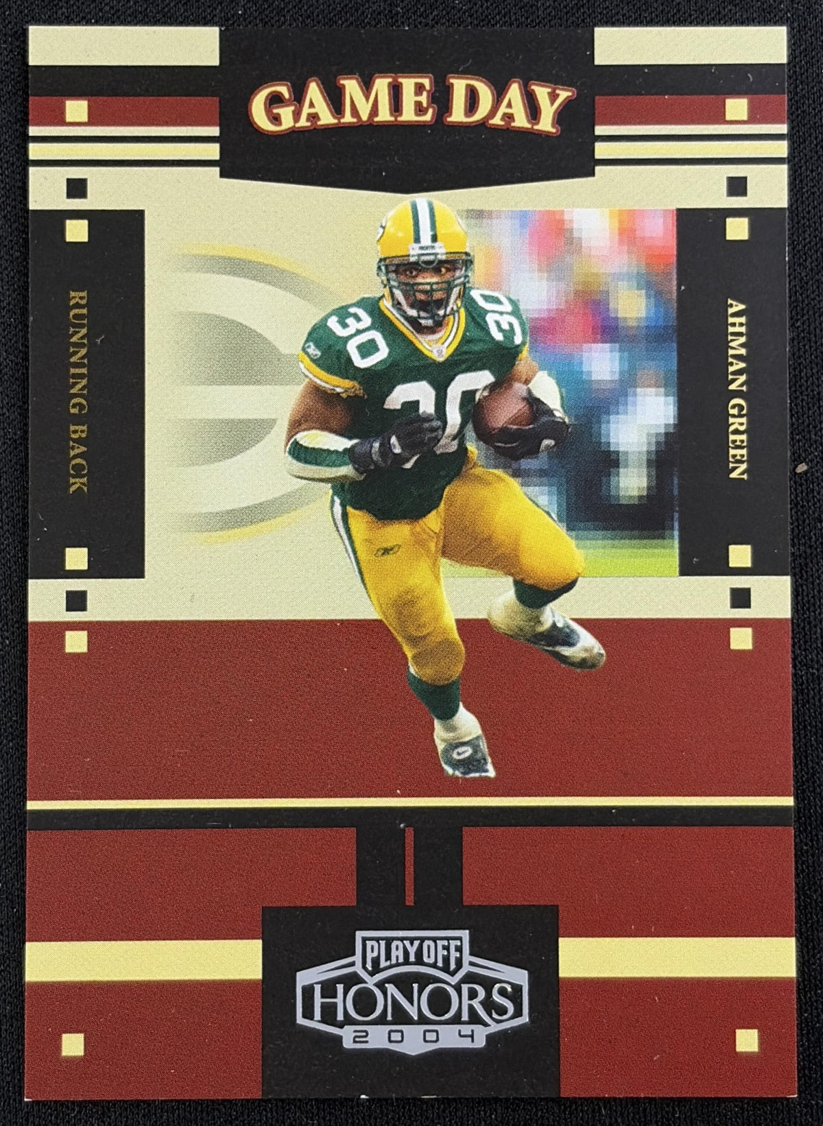 Ahman Green 2004 Playoff Contenders Playoff Honors Game Day /1750 Packers - Front