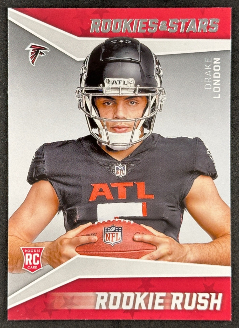 Drake London 2022 Rookies & Stars Rookie Rush Falcons Sports Trading Card