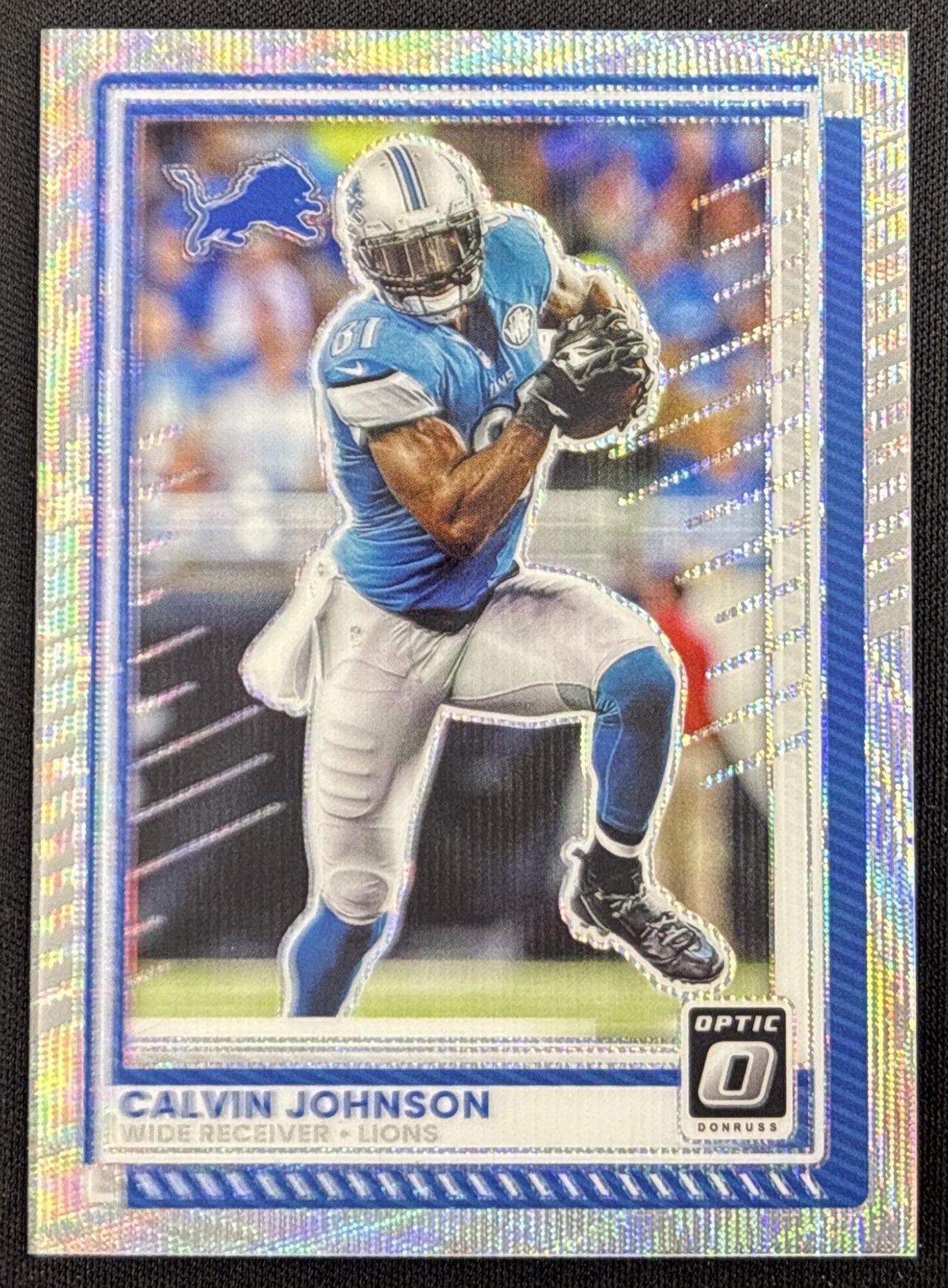 Calvin Johnson 2025 Panini Donruss Optic Wave Prizm /300 Lions