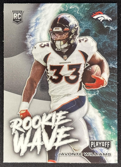 Javonte Williams 2021 Panini Playoff Rookie Wave Broncos
