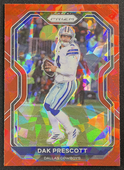 Dak Prescott 2020 Panini Prizm Red Ice Cowboys Sports Trading Card