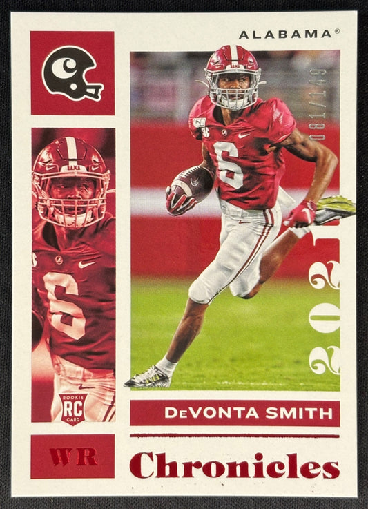 DeVonta Smith 2021 Chronicles Draft Picks Red /149 Crimson Tide
