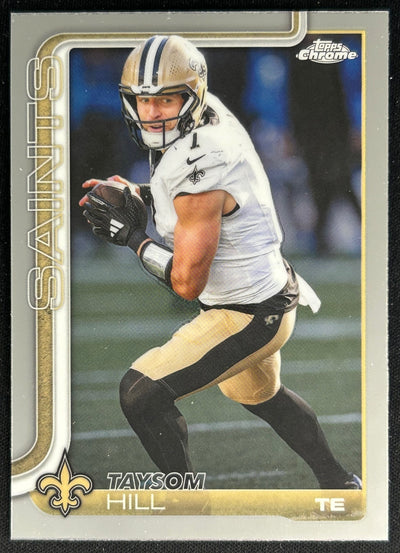 Taysom Hill 2025 Topps Chrome Saints Sports Trading Cards