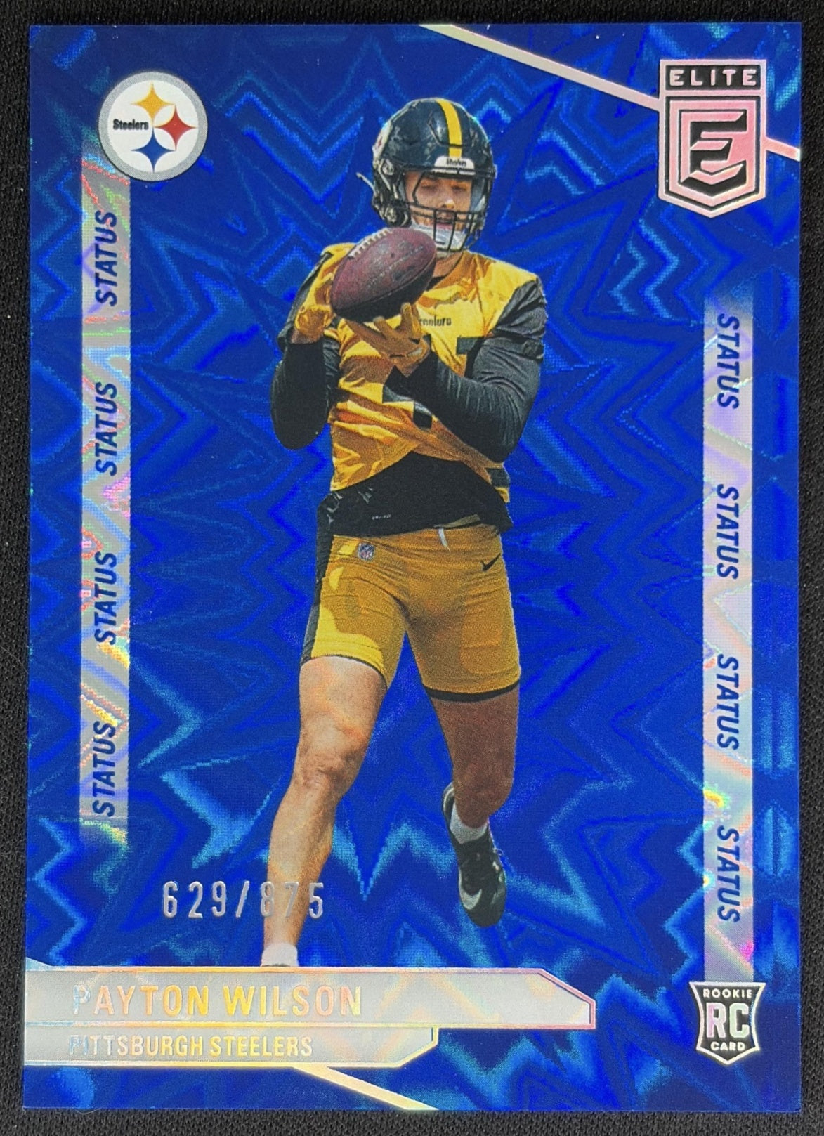 Payton Wilson 2024 Panini Donruss Elite Status Explosion /875 Steelers front