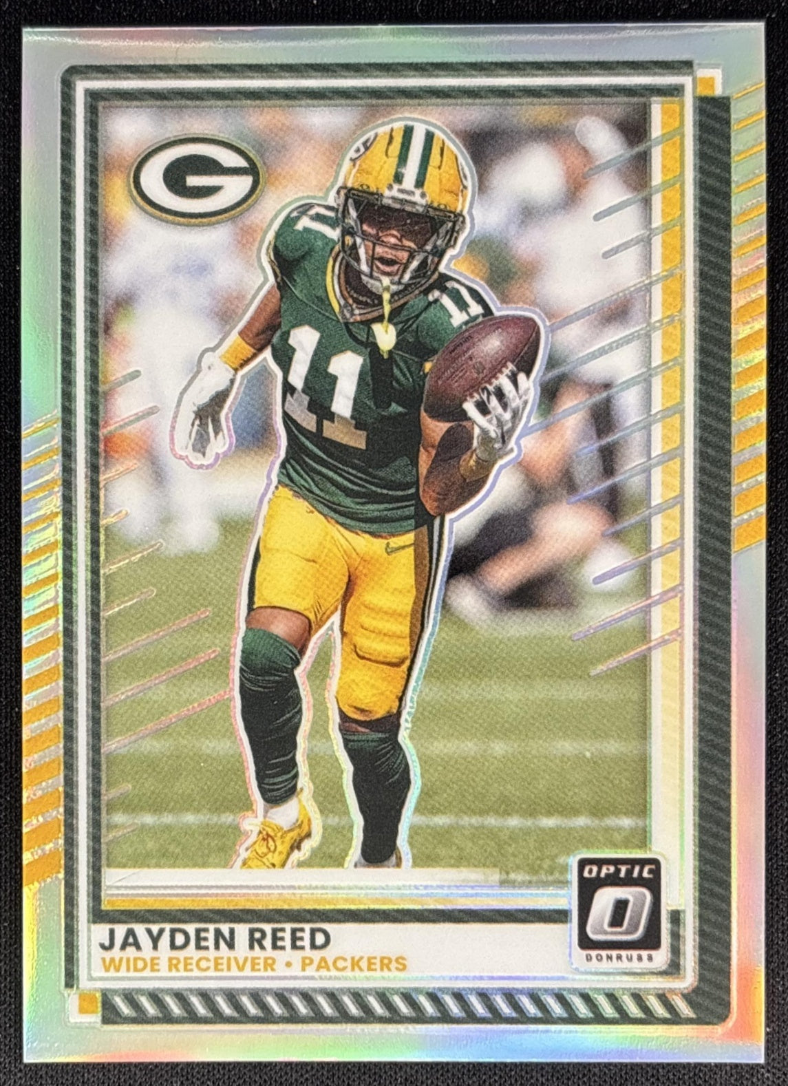 Jayden Reed 2025 Panini Donruss Optic Holo Prizm Packers Sports Trading Cards