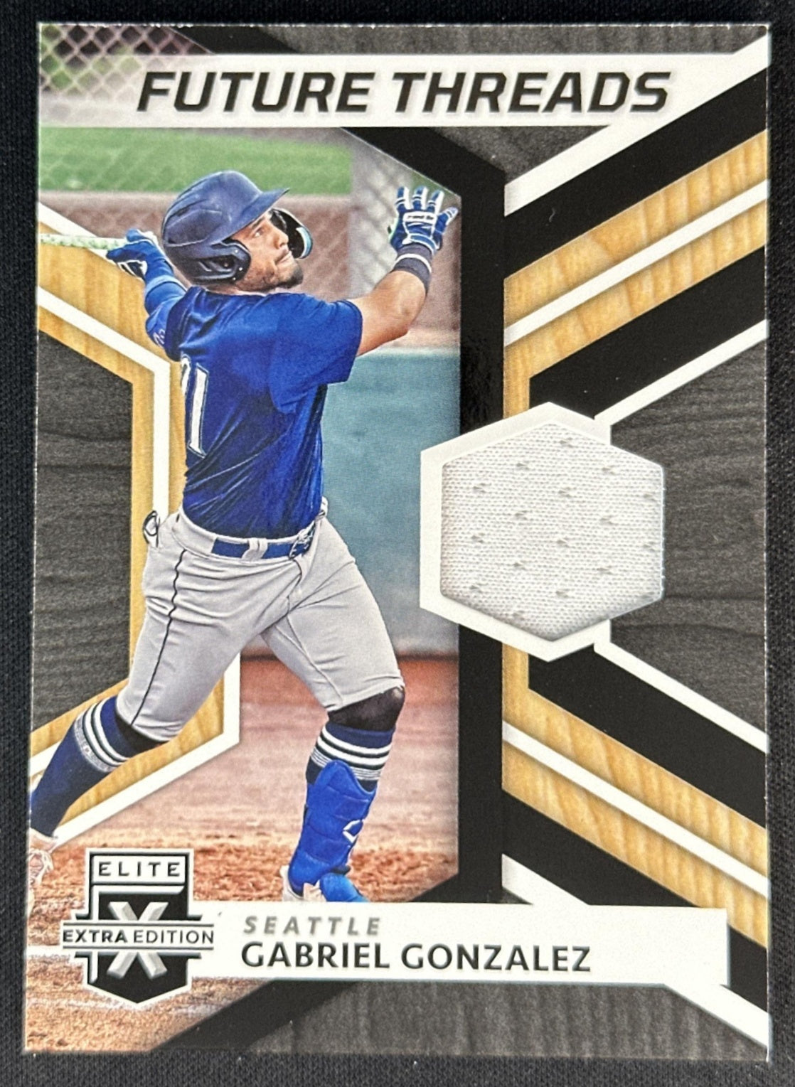 Gabriel Gonzalez 2022 Panini Elite Extra Edition Future Threads Mariners