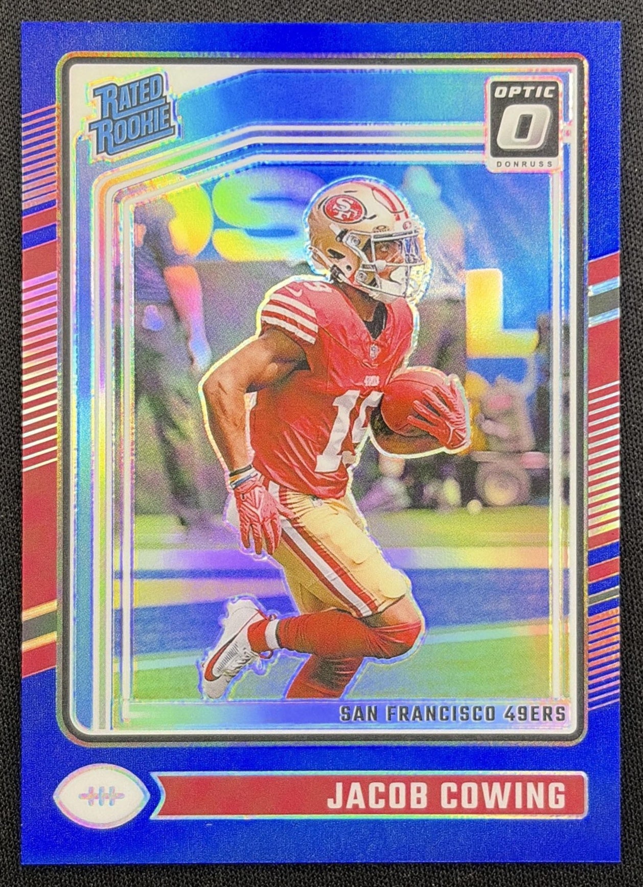 Jacob Cowing 2024 Panini Donruss Optic Blue /199 49ers
