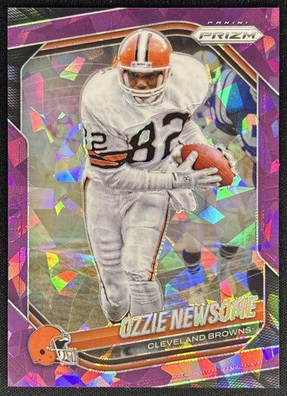 Ozzie Newsome 2025 Panini Prizm Purple Ice /225 Browns