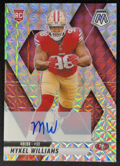 Mykel Williams 2025 Panini Mosaic Rookie Auto 49ers front