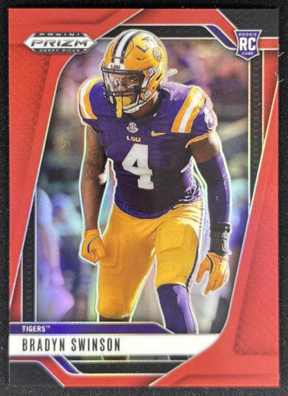 Bradyn Swinson 2025 Panini Prizm Draft Picks Red /399 Tigers Sports Trading Card