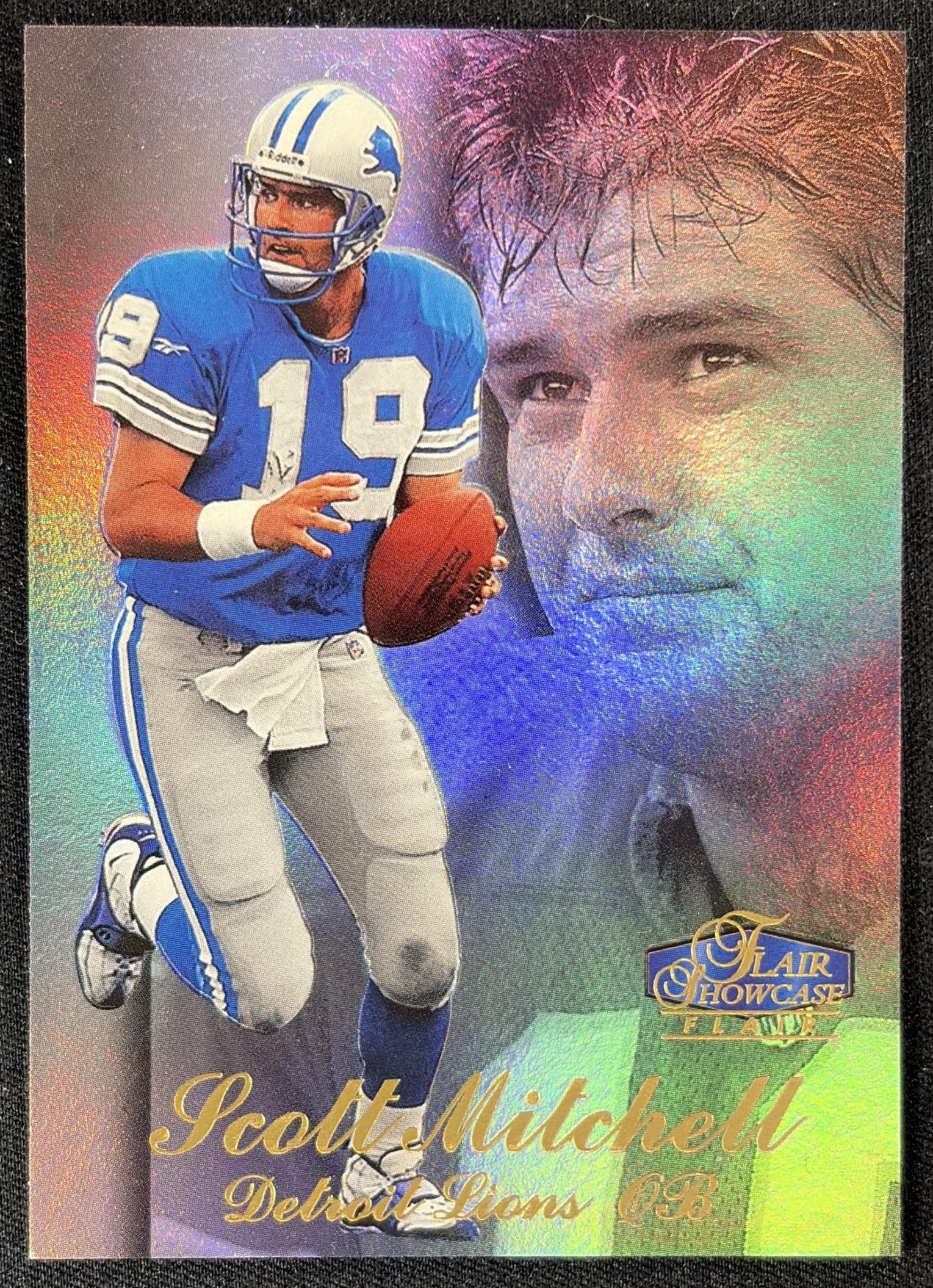 Scott Mitchell 1998 Fleer Flair Showcase Row 3 Lions