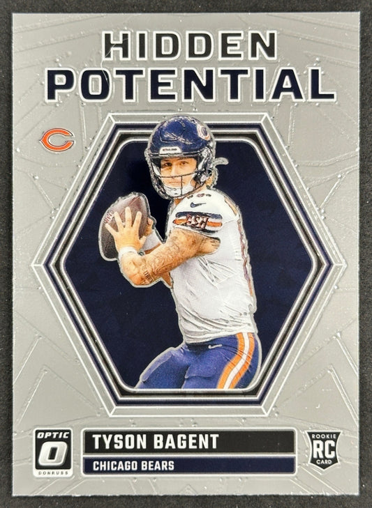 Tyson Bagent 2023 Donruss Optic Hidden Potential Bears - Front