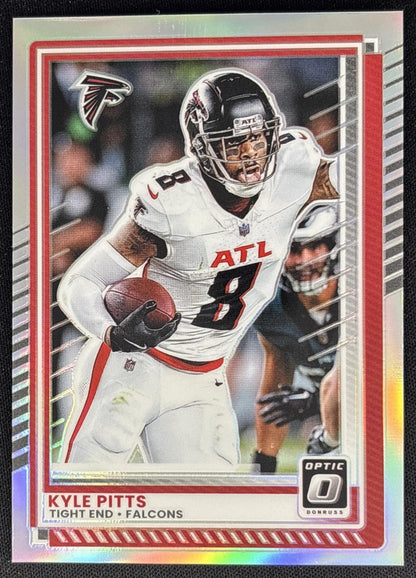 Kyle Pitts 2025 Panini Donruss Optic Holo Prizm Falcons