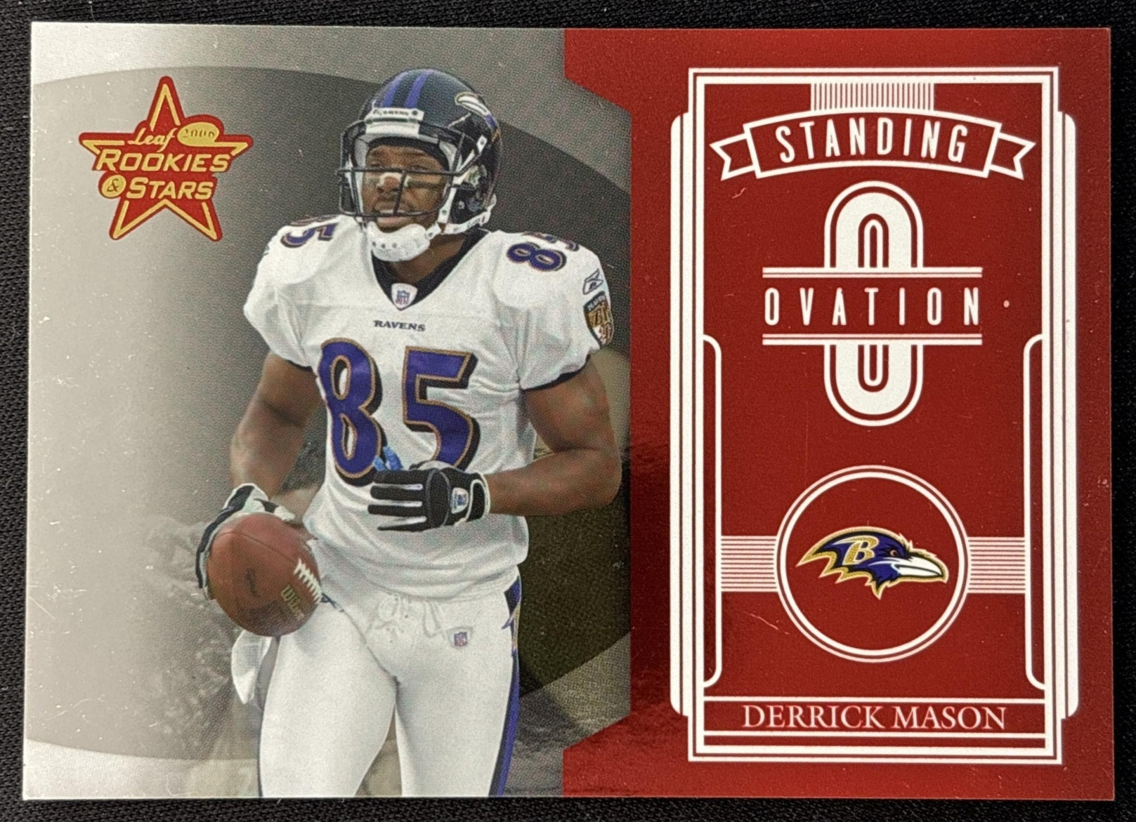 Derrick Mason 2006 Leaf Rookies & Stars Standing Ovation Red /1000 Sports Trading Cards