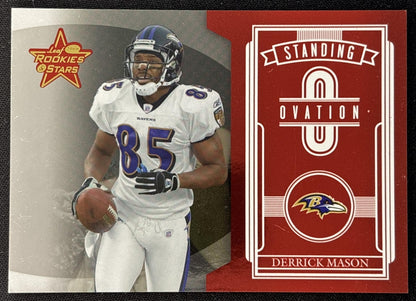 Derrick Mason 2006 Leaf Rookies & Stars Standing Ovation Red /1000 Sports Trading Cards