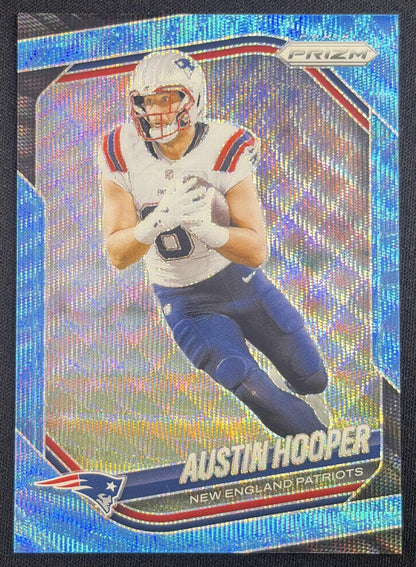 Austin Hooper 2025 Panini Prizm Blue Wave /230 Patriots