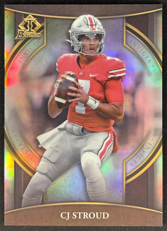 CJ Stroud 2022 University Chrome Invicta Buckeyes