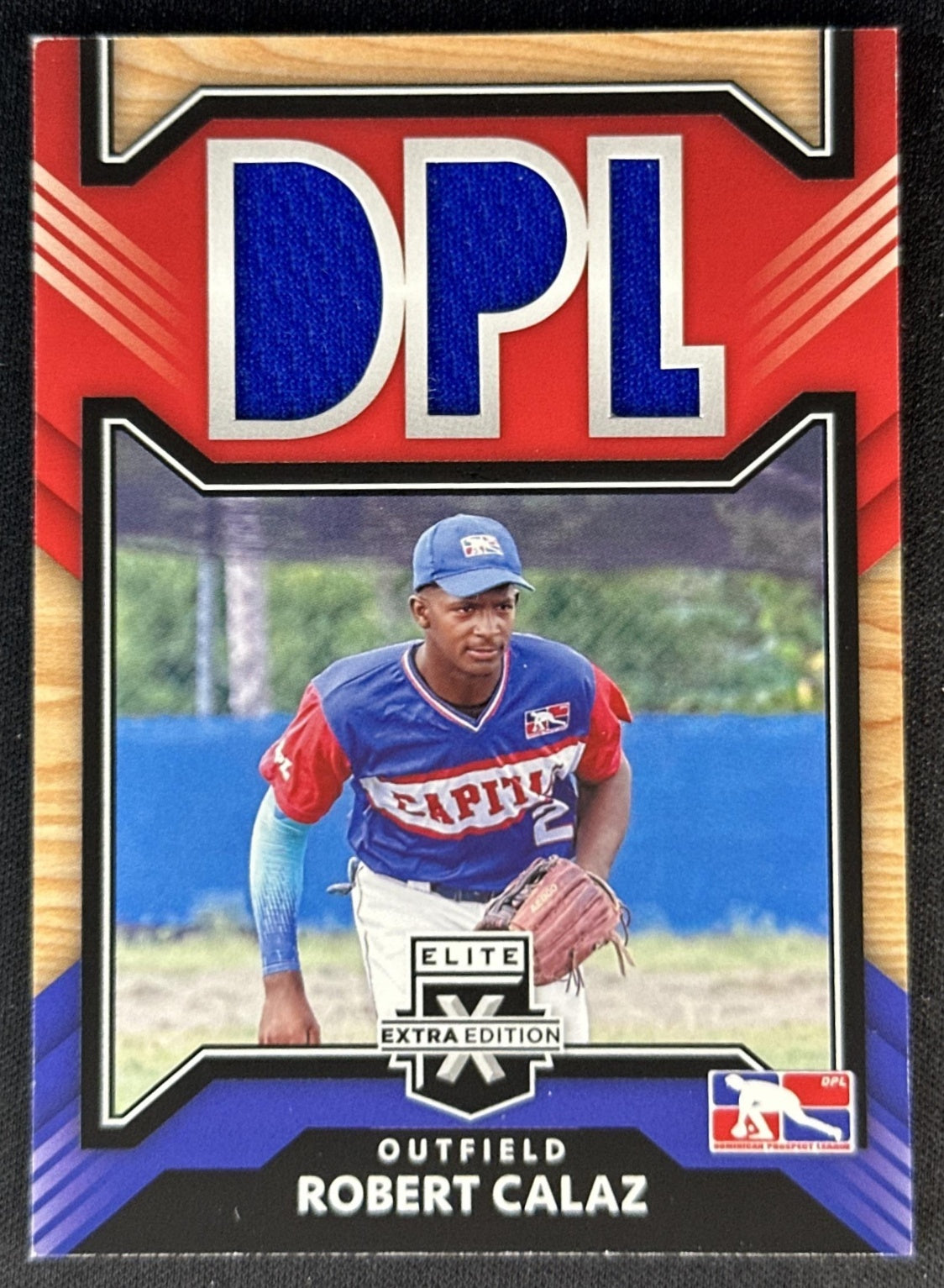 Robert Calaz 2022 Panini Elite Extra Edition DPL Materials