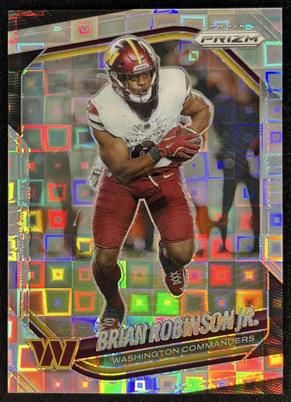 Brian Robinson Jr. 2025 Panini Prizm Pandora /400 Commanders front