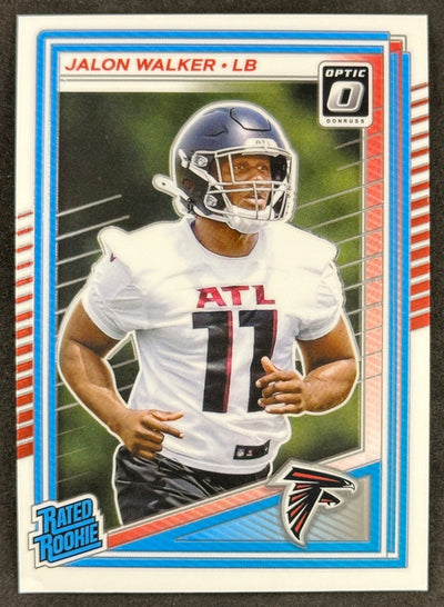 Jalon Walker 2025 Donruss Optic Rated Rookie Falcons Sports Trading Card