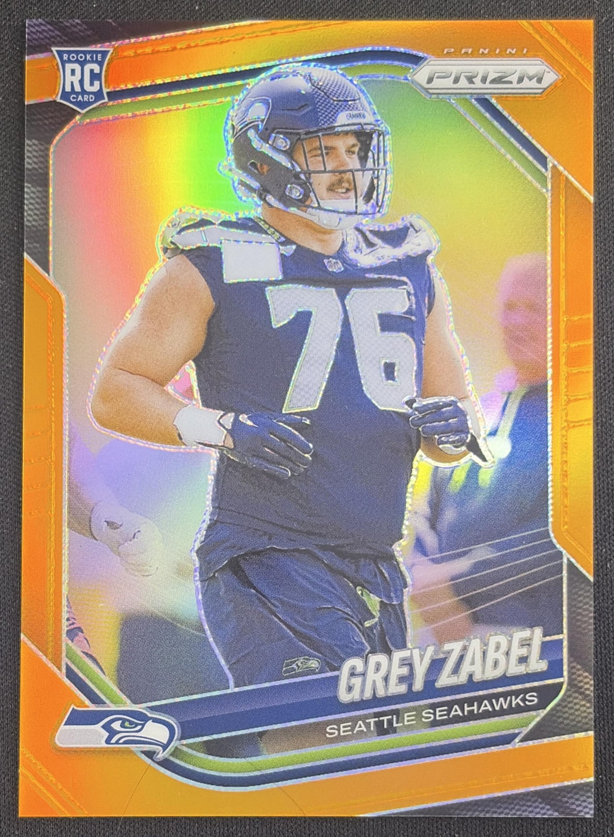 Grey Zabel 2025 Panini Prizm Orange /249 Seahawks