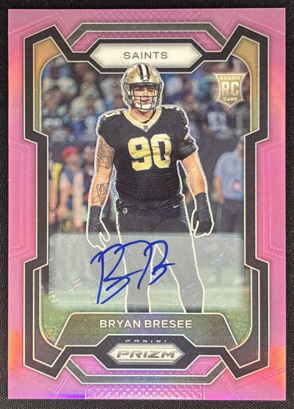Bryan Bresee 2023 Panini Prizm Rookie Auto Pink Saints Sports Trading Cards
