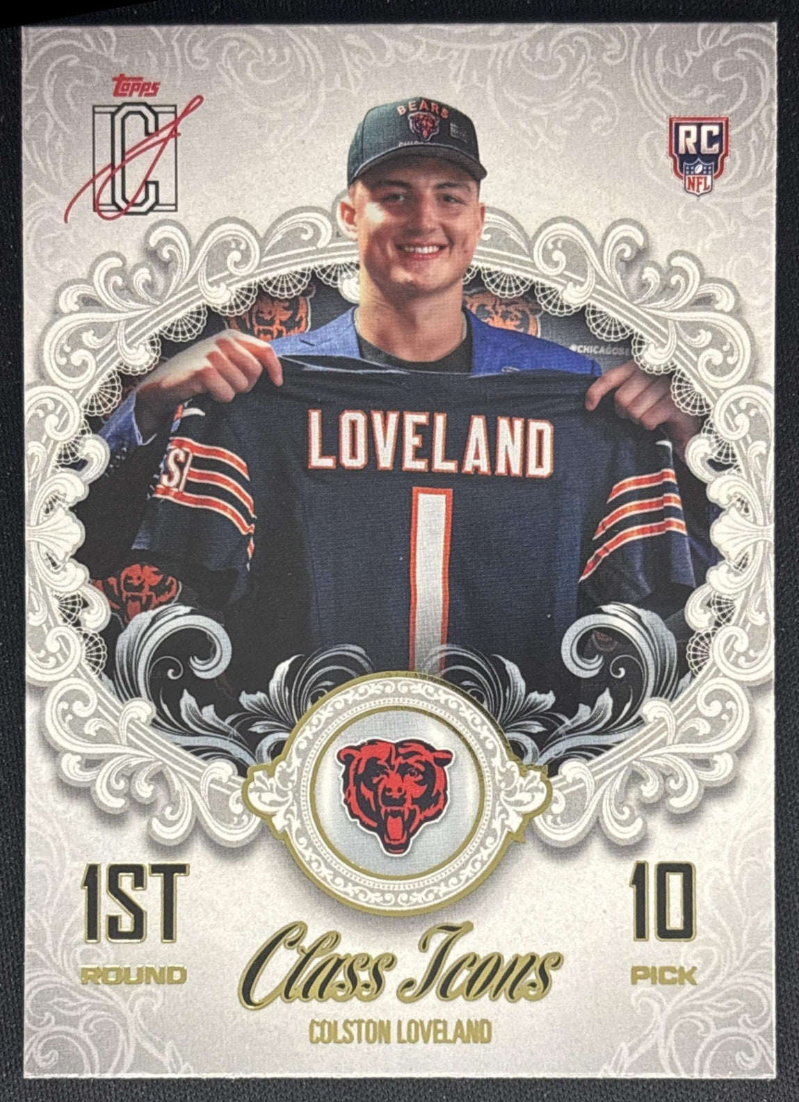 Colston Loveland 2025 Topps Signature Class Icons Bears front