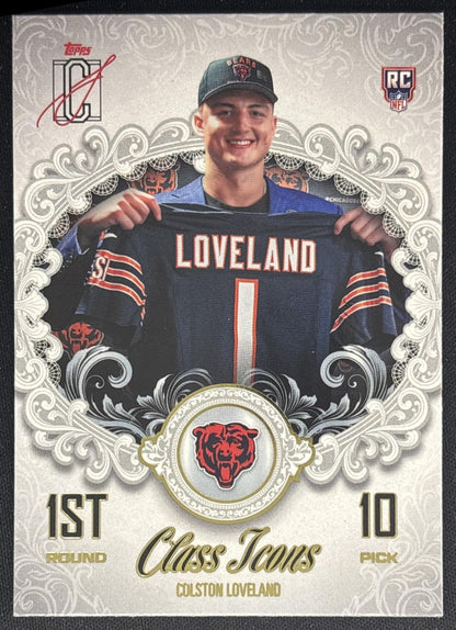Colston Loveland 2025 Topps Signature Class Icons Bears front