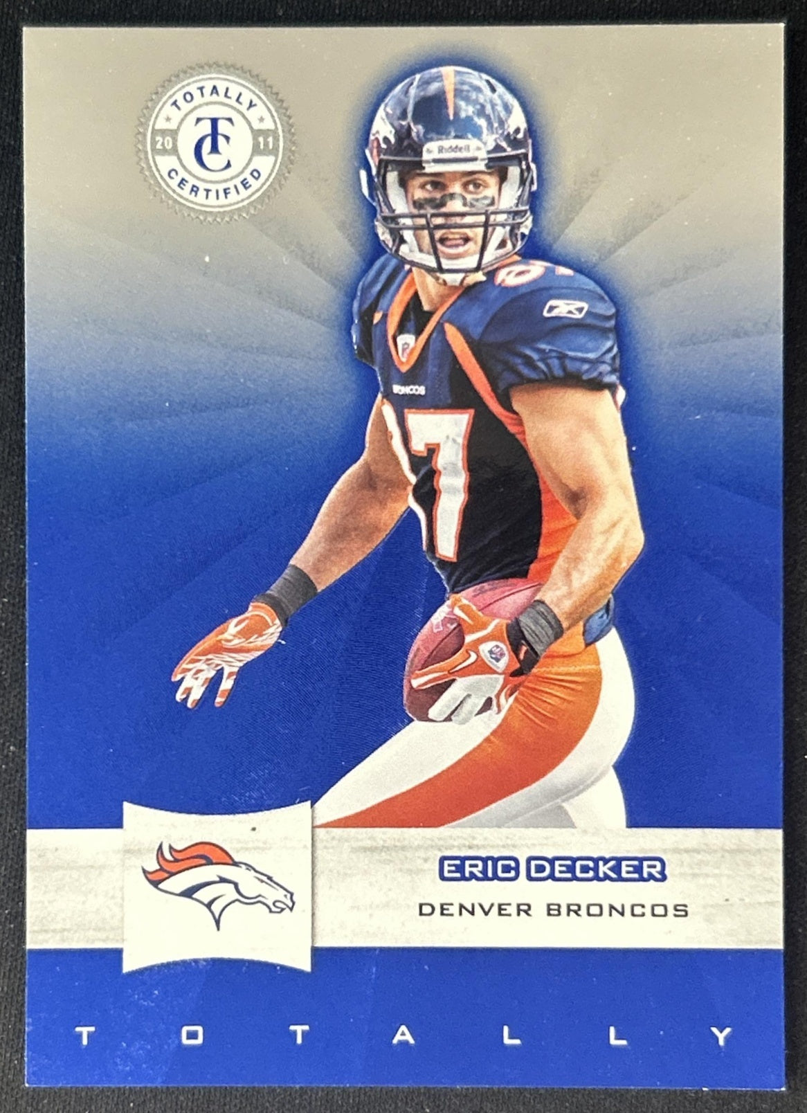 Eric Decker 2011 Panini Totally Certified Blue /50 Broncos front
