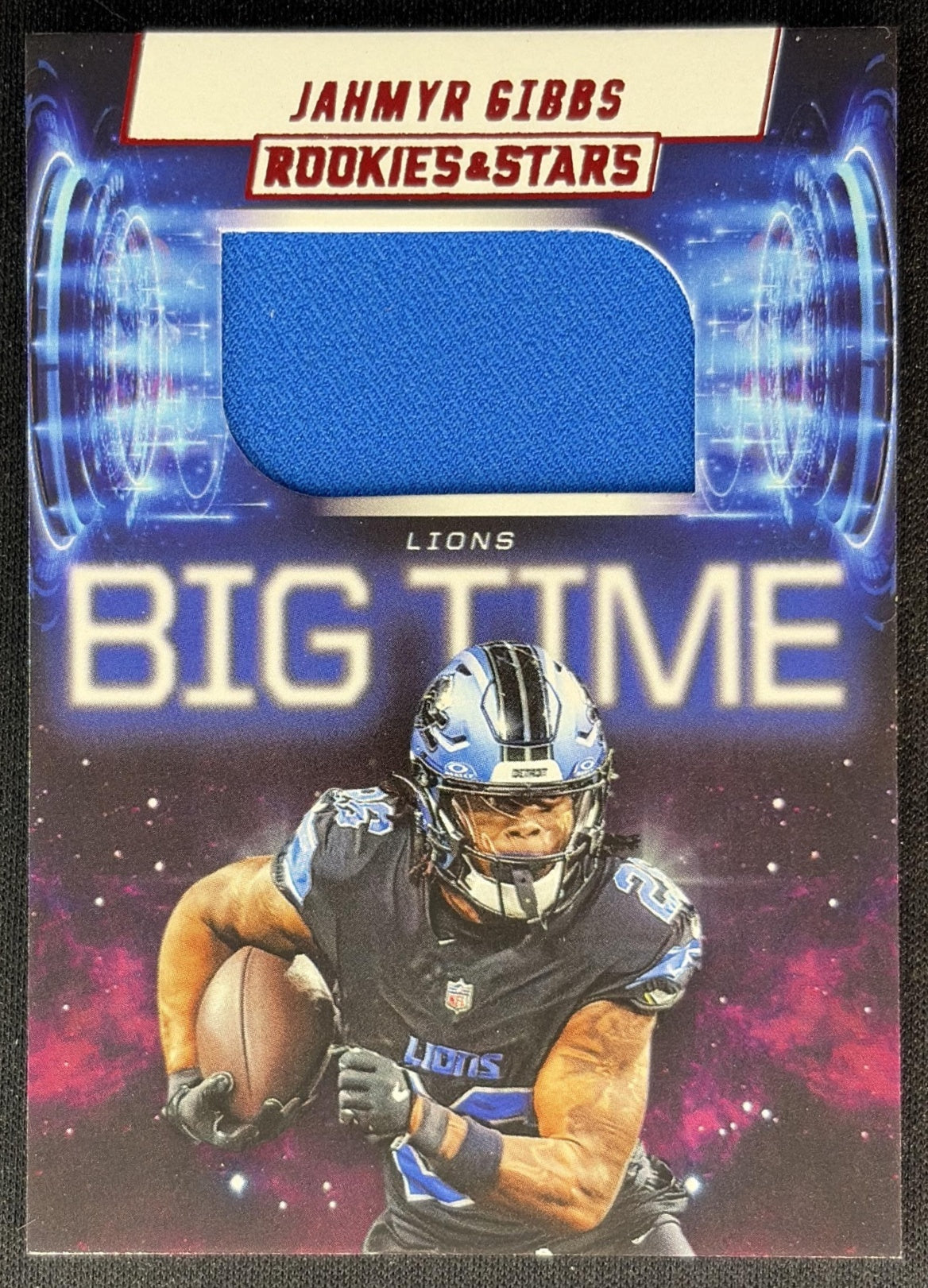 Jahmyr Gibbs 2025 Panini Rookies & Stars Big Time Lions Sports Trading Cards