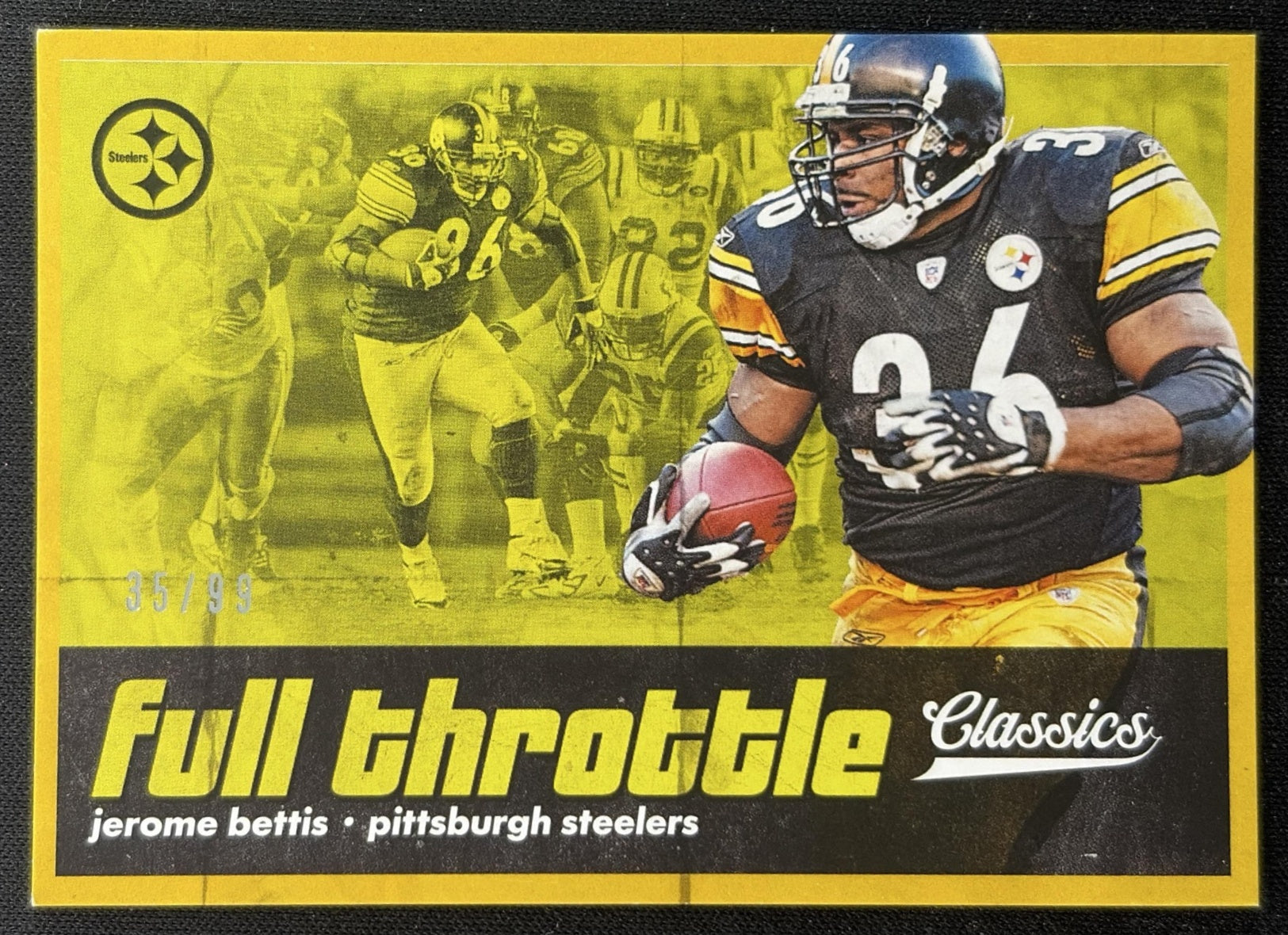 Jerome Bettis 2018 Panini Classics Full Throttle Gold /99 Steelers Sports Trading Cards