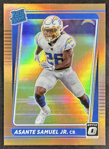 Asante Samuel Jr. 2021 Panini Donruss Optic Bronze Chargers Sports Trading Card