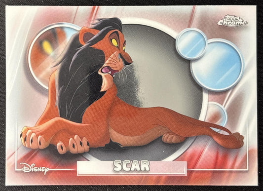 Scar 2026 Topps Chrome Disney The Lion King front