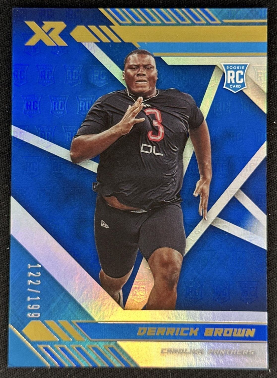 Derrick Brown 2020 XR /199 Rookie Panthers front