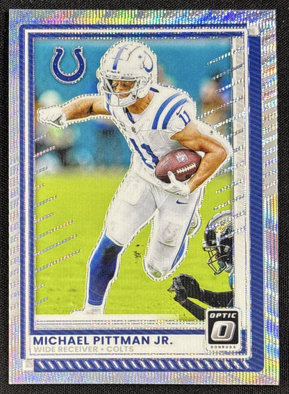Michael Pittman Jr. 2025 Panini Donruss Optic Wave Prizm /300 Colts
