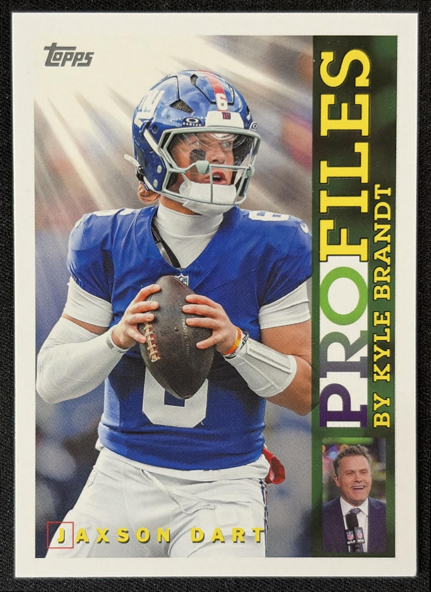 Jaxson Dart 2026 Topps Profiles Giants front