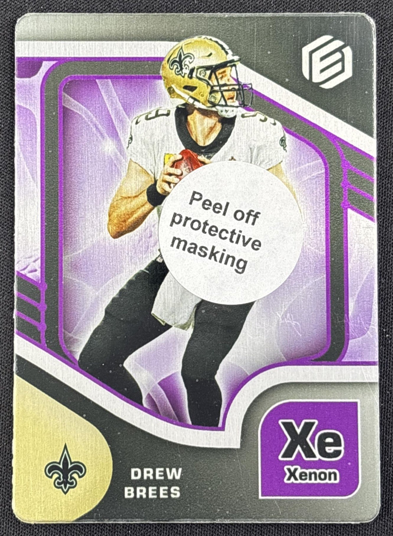 Drew Brees 2021 Panini Elements Metal Xenon /54 Saints