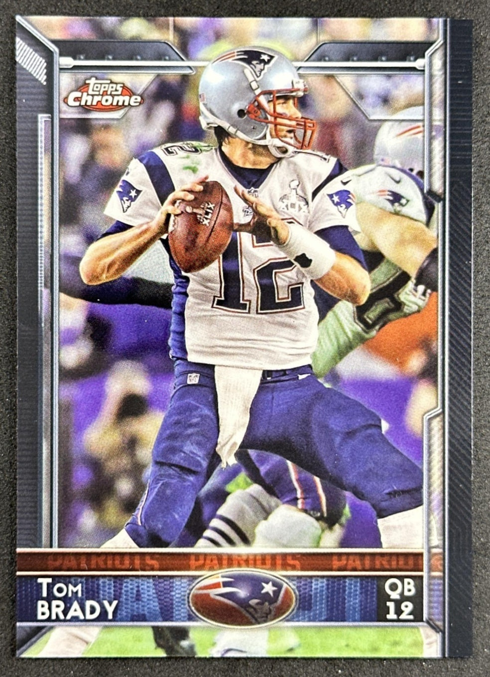 Tom Brady 2015 Topps Chrome Patriots Front