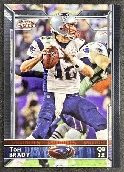 Tom Brady 2015 Topps Chrome Patriots Front