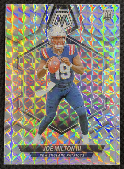Joe Milton III 2024 Panini Mosaic Prizm Patriots Sports Trading Card