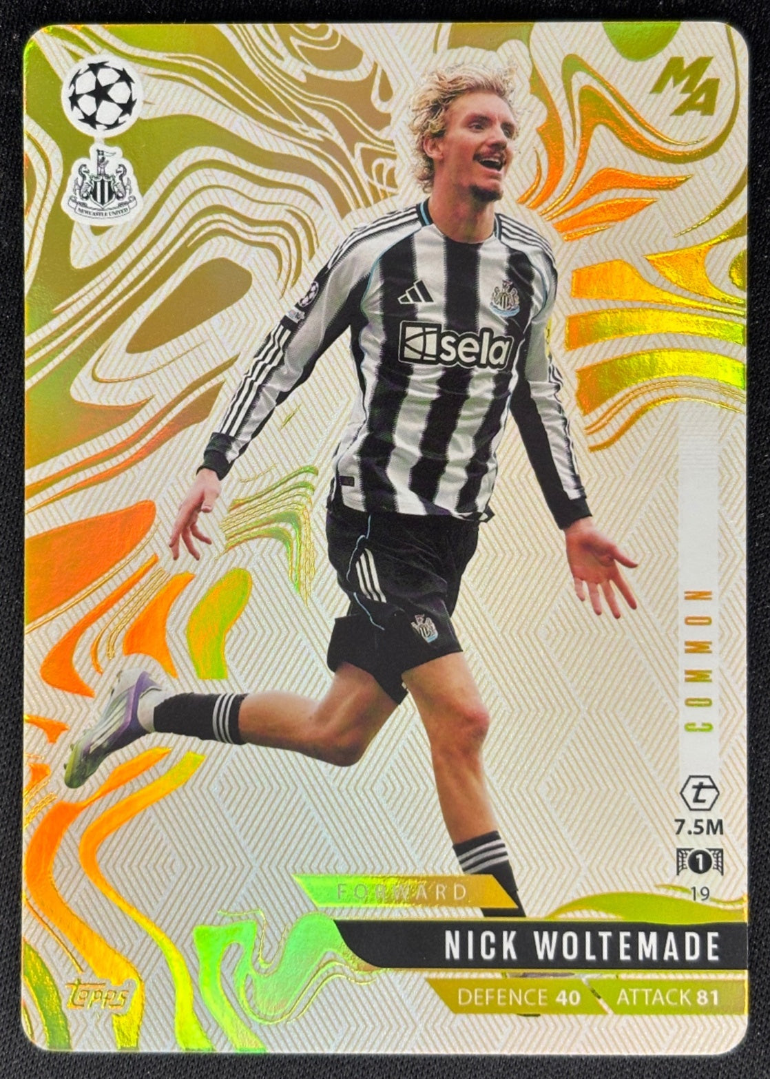 Nick Woltemade 2025 Topps Match Attax Common Sports Trading Cards